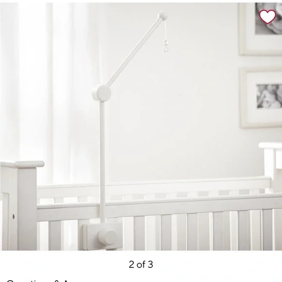 Pottery Barn Mobile Crib Arm white - Picture 2 of 3
